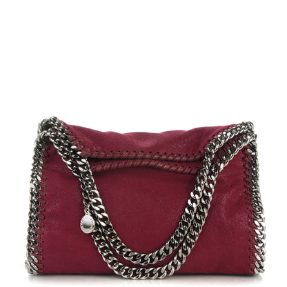Stella McCartney Shaggy Deer Mini Falabella Fold Over Tote Plum 1 of 7