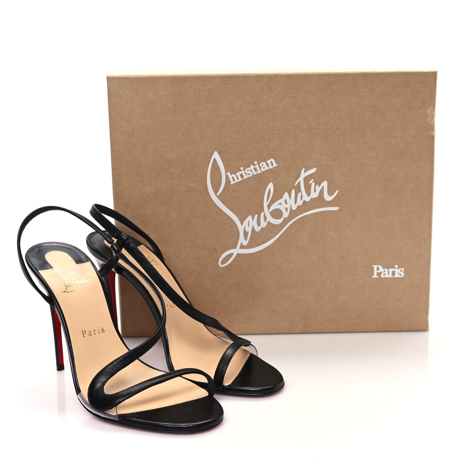 Christian Louboutin Nappa Rosalie 100 Sandals 38.5 Black 8 of 8