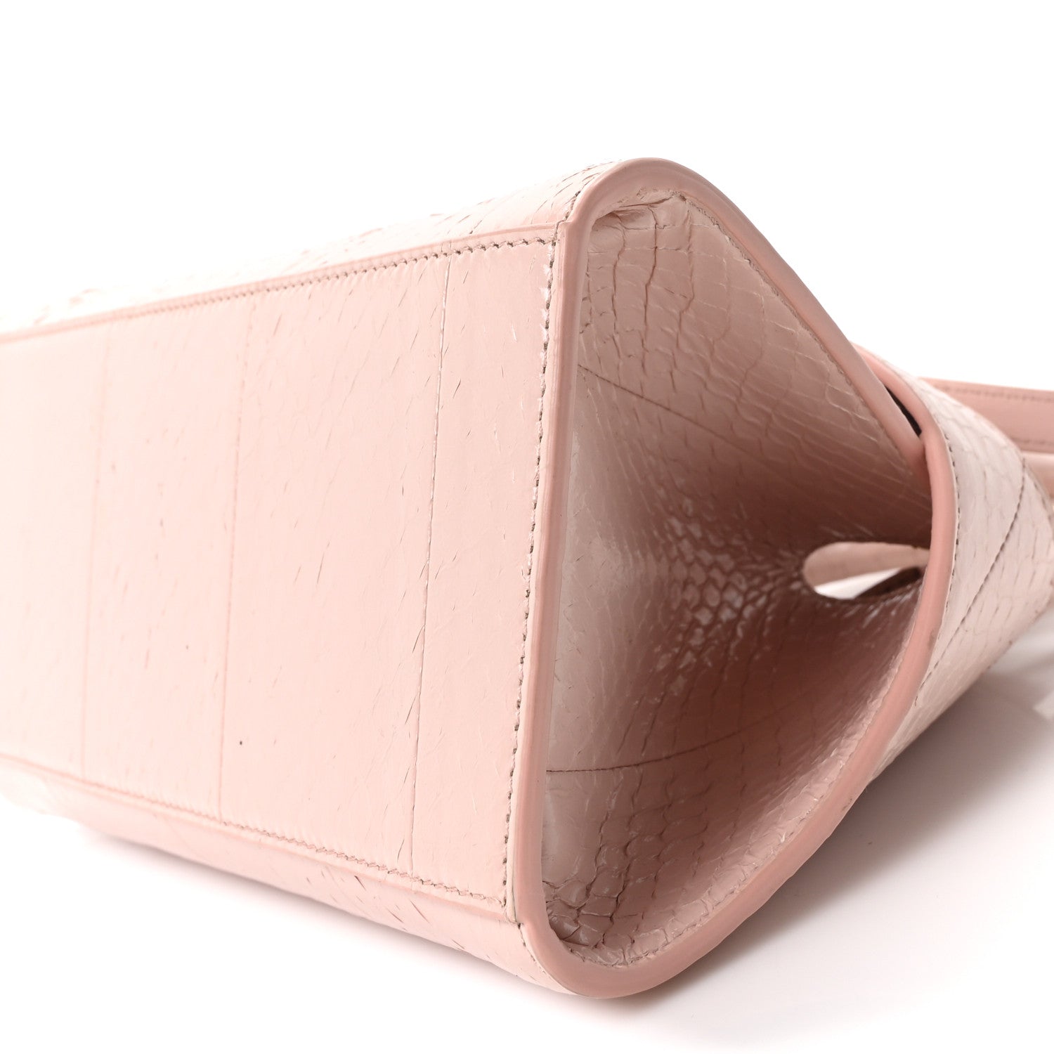 Salvatore Ferragamo Snakeskin XS Hug Bag Rose Bon Bon 1857447
