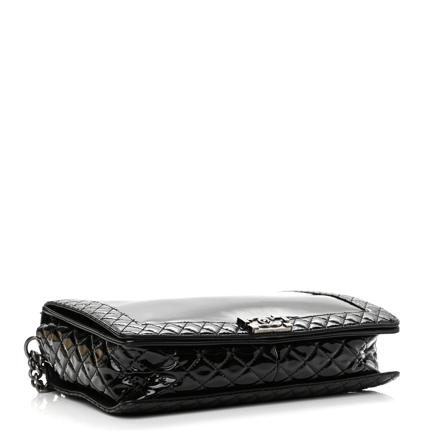 Patent Large Boy Reverso Flap Black