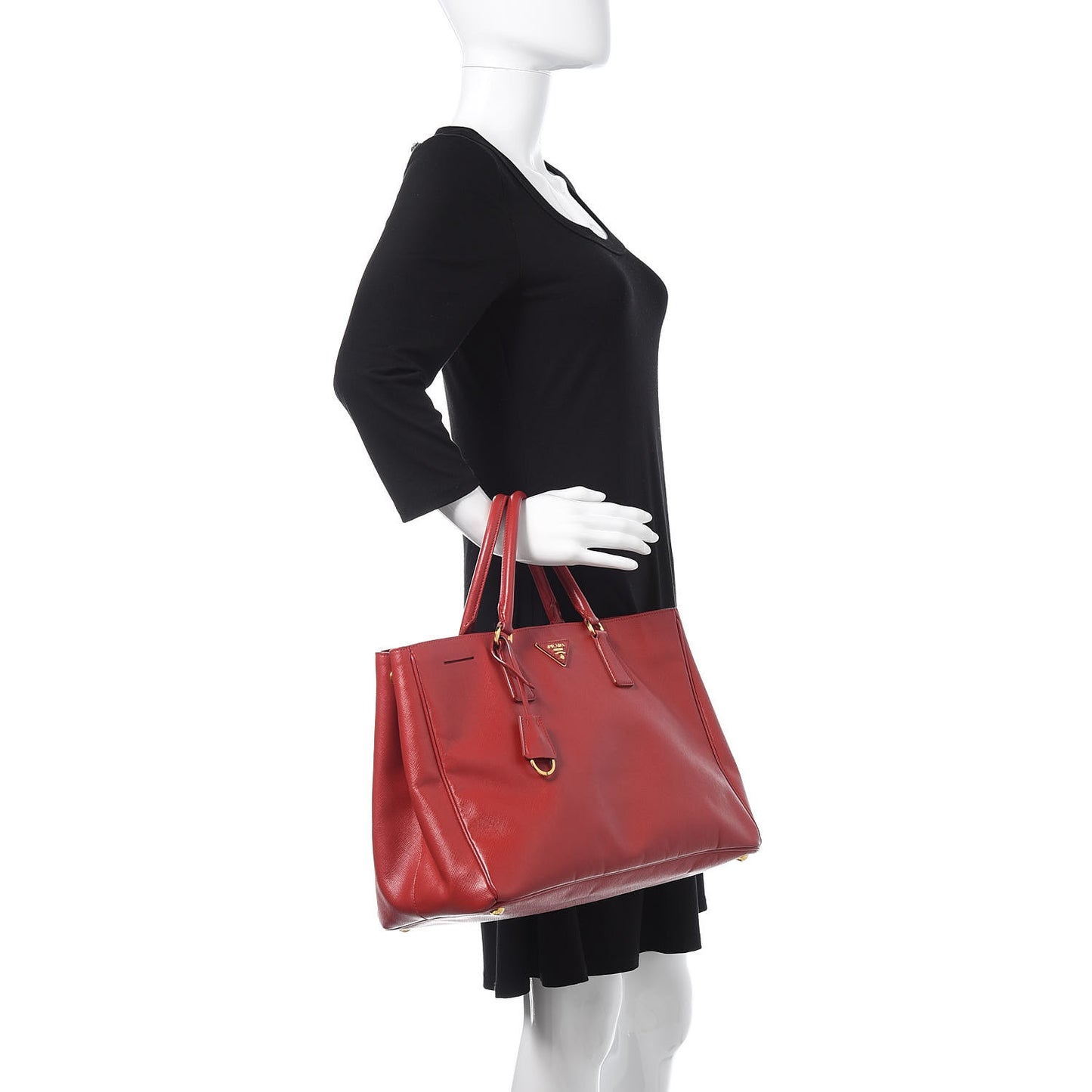 Saffiano Lux Large Tote Fuoco