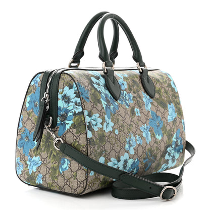 Gucci GG Supreme Monogram Bloom Butterfly Embroidered Medium Boston Green 3 of 10