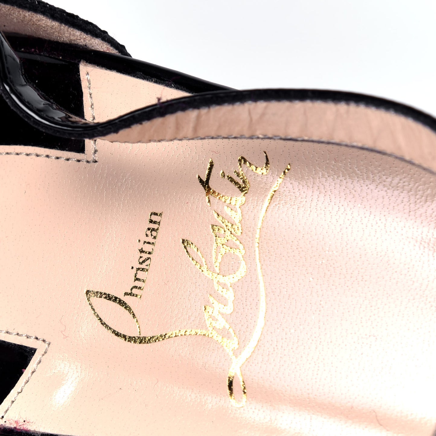 Patent Glitter Mira Bella 120 Sandals 41.5 Black