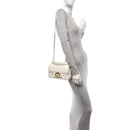 Christian Dior Lambskin Cannage Small Jolie Top Handle Bag Latte 2 of 11