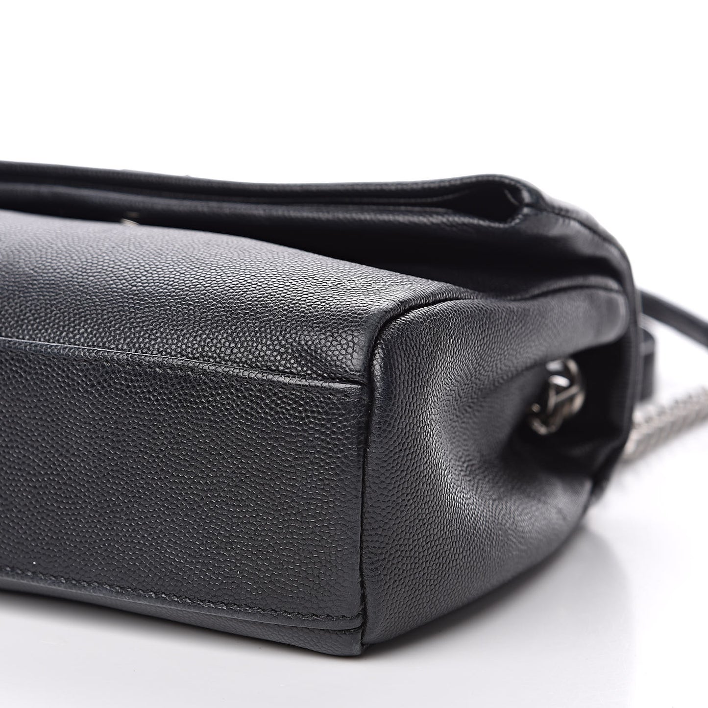 Grain De Poudre Small West Hollywood Monogram Fold-Over Bag Black