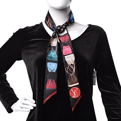 Louis Vuitton Silk Monogram Tribute To Noe BB Bandeau Black 2 of 4