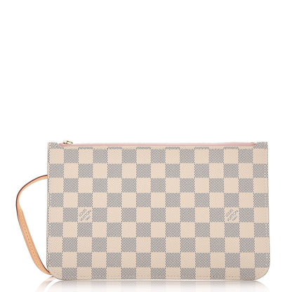 Louis Vuitton Damier Azur Neverfull MM GM Pochette Rose Ballerine 1 of 7
