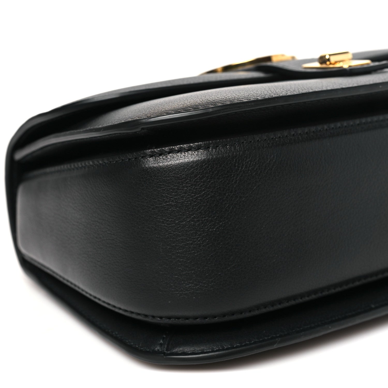 Gucci Roxy Calfskin Small Blondie Top Handle Shoulder Flap Bag Black 9 of 10