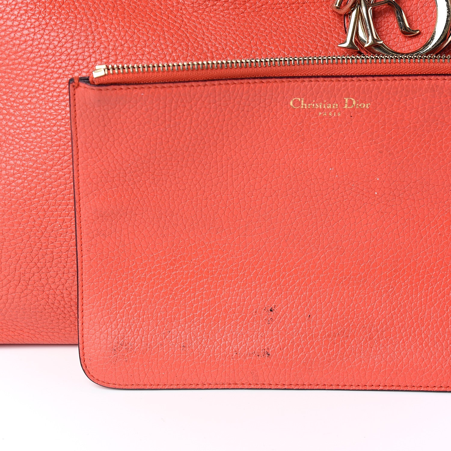 Christian Dior Bullcalf Large Diorissimo Tote True Red 14 of 15