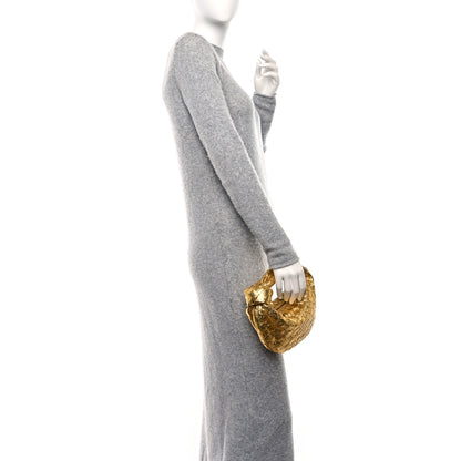 Bottega Veneta Metallic Nappa Intrecciato Mini Jodie Gold 2 of 8
