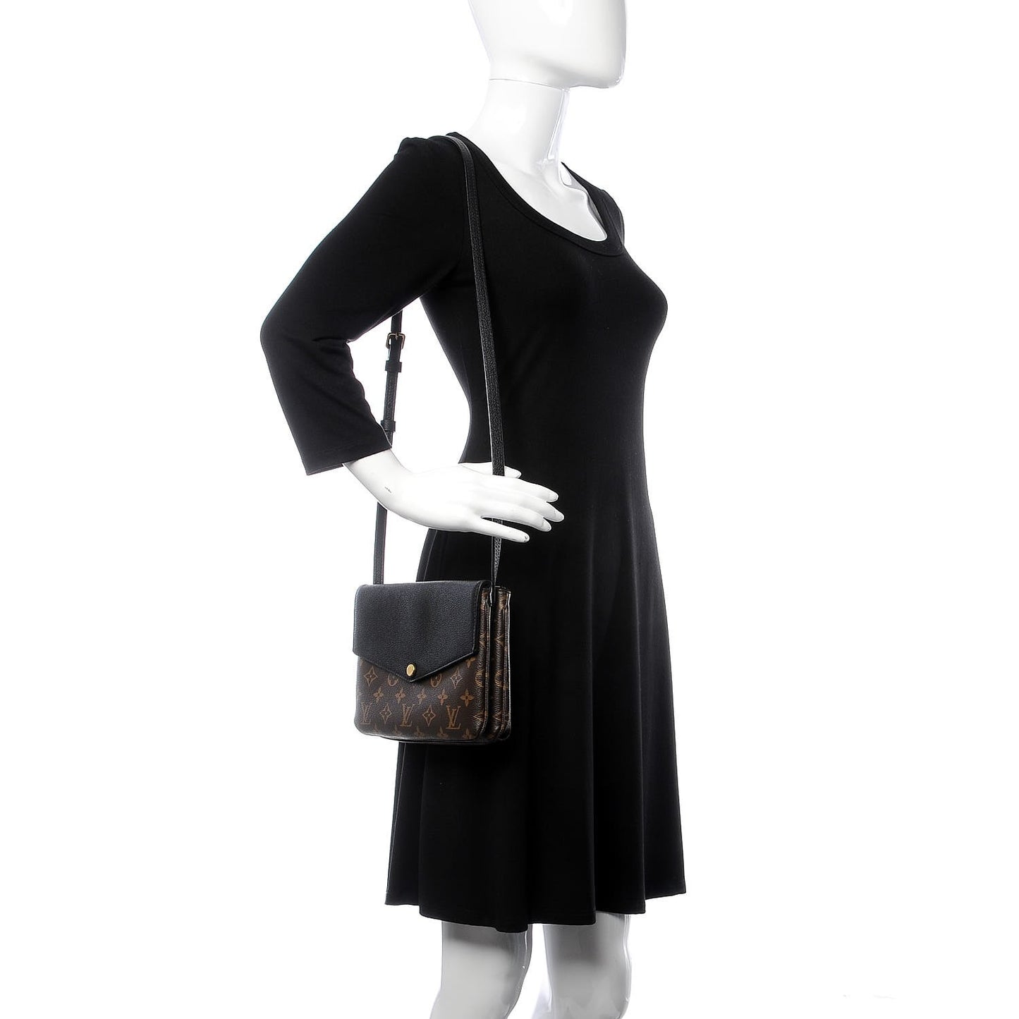 Monogram Twice Pochette Black
