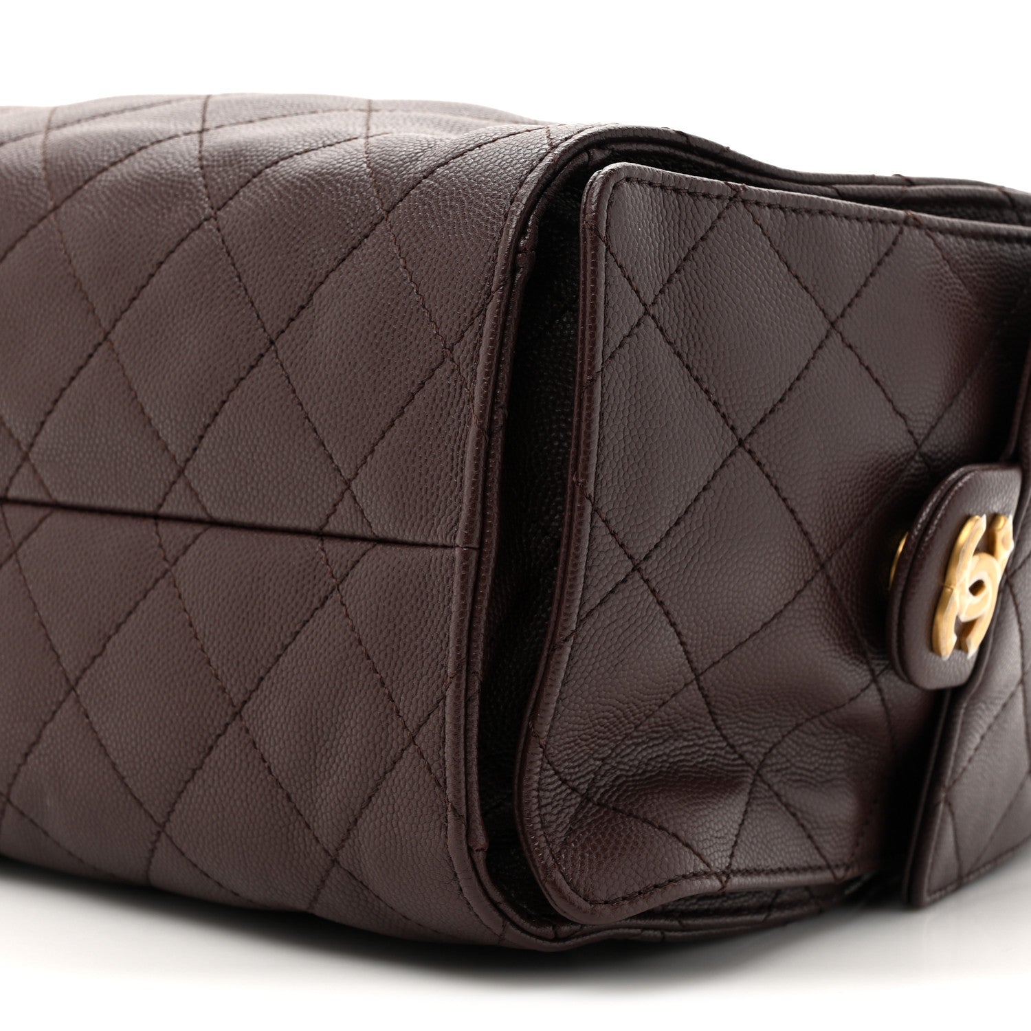 Chanel Caviar Quilted Small Chanel 25 Handbag Dark Brown 9 of 10