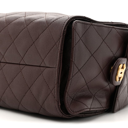 Chanel Caviar Quilted Small Chanel 25 Handbag Dark Brown 9 of 10