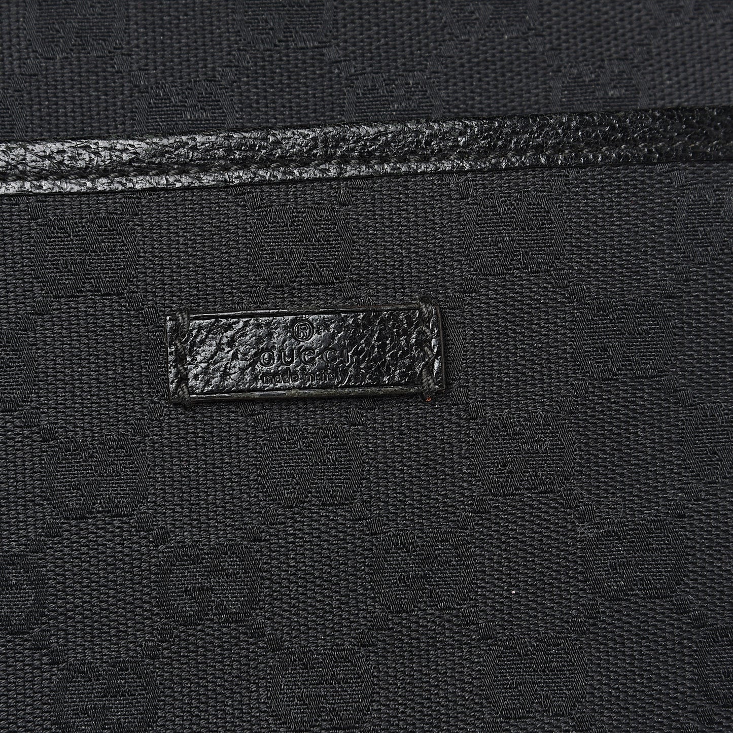 Monogram Flat Messenger Bag Black