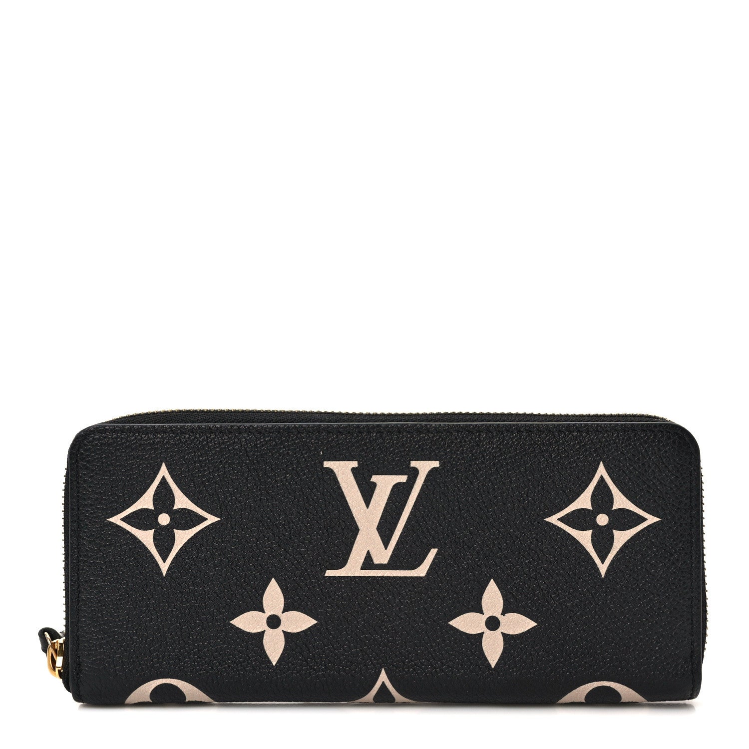 Louis Vuitton Empreinte Monogram Giant Clemence Wallet Black Beige 1 of 8
