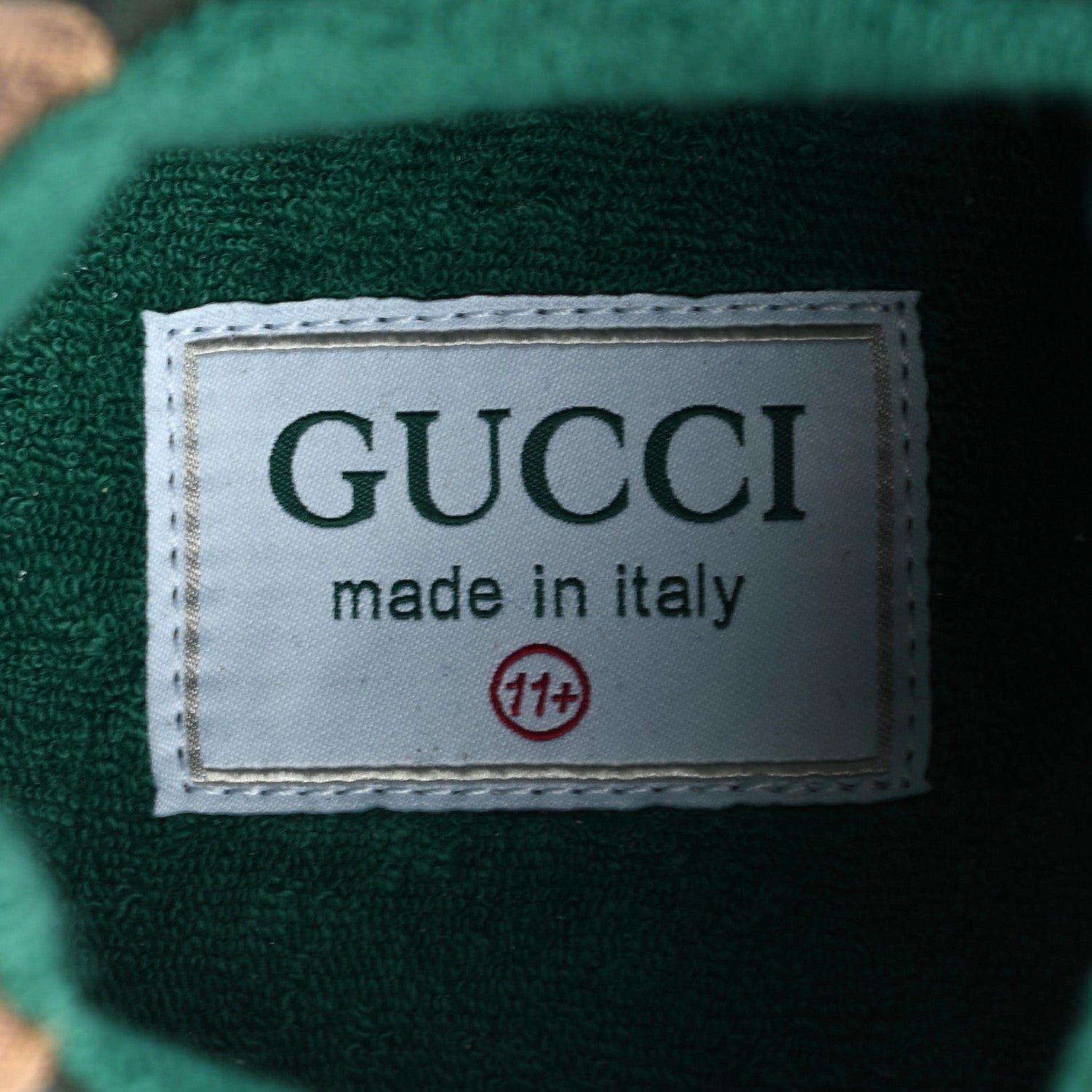 Gucci GG Supreme Monogram Mix Monogram Mens Rhyton Sneakers 11.5 Bordeaux Beige Ebony 7 of 8