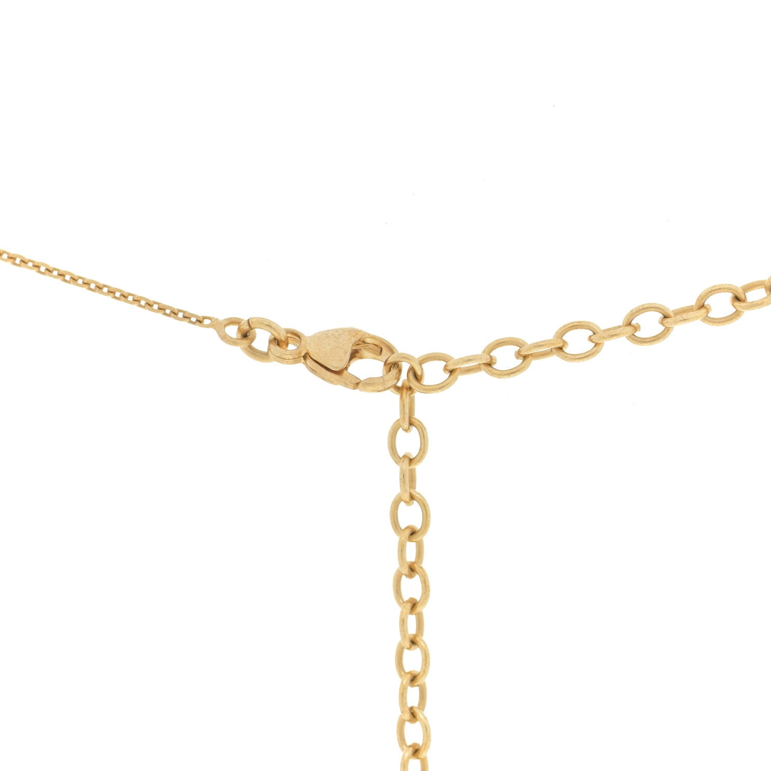 Saint Laurent Brass Anchor Necklace Gold 6 of 7