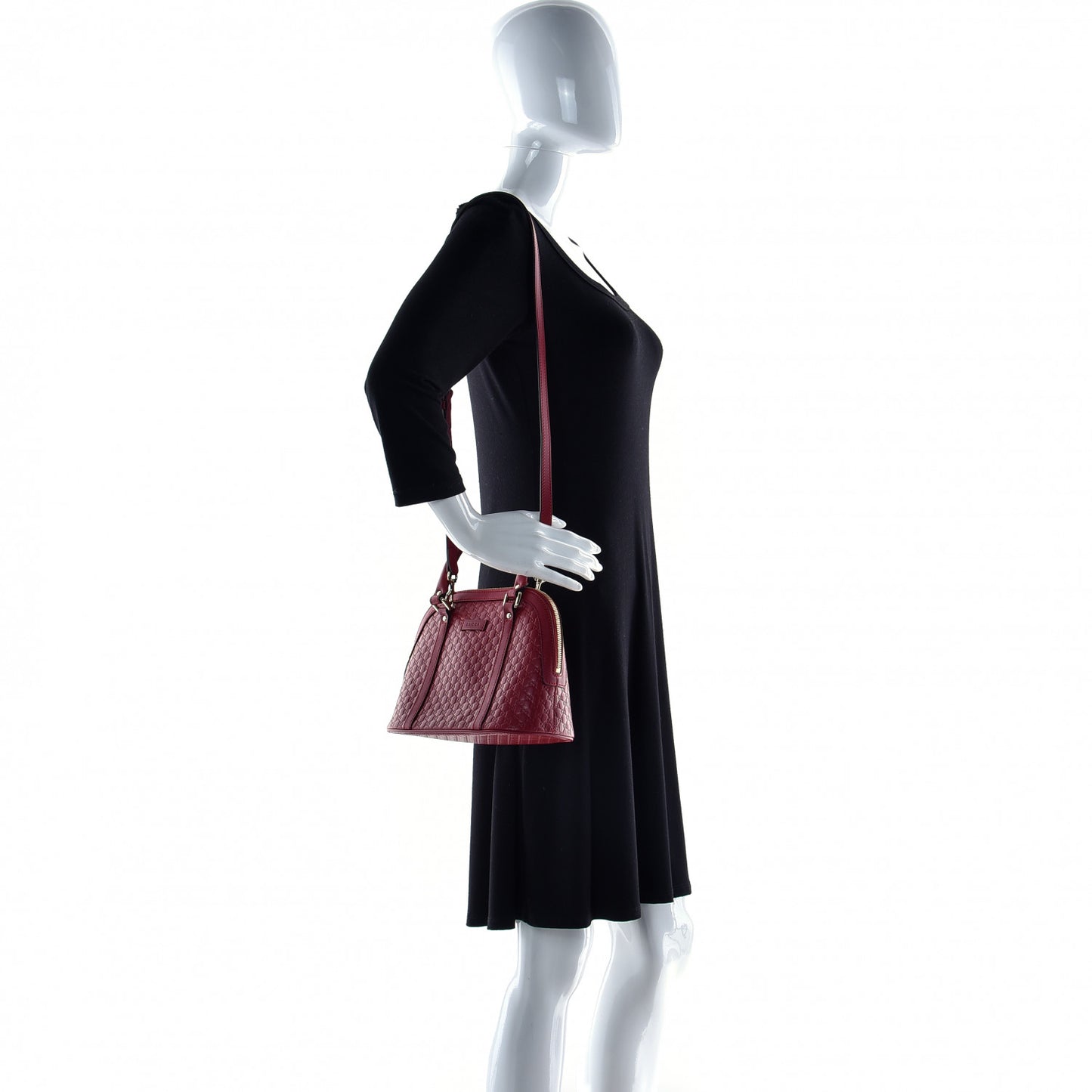 Soft Microguccissima Mini Dome Bag Rosso