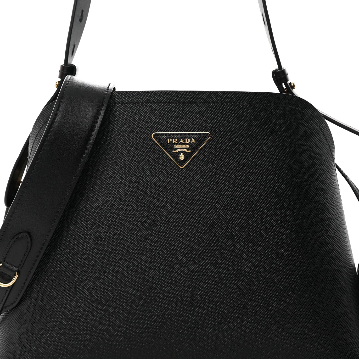 Prada Saffiano Cuir Small Matinee Tote Black 8 of 15