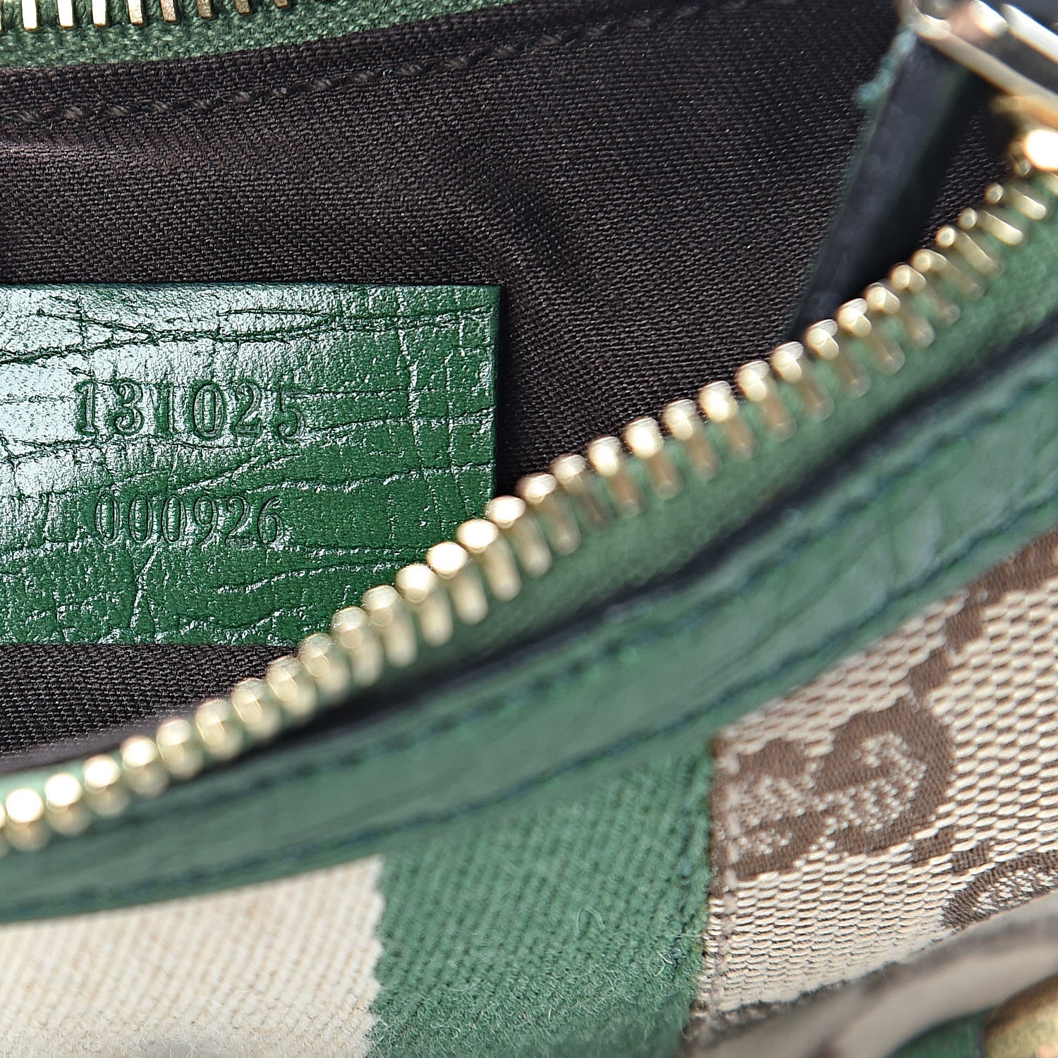 Gucci Monogram Web Horsebit Small Shoulder Bag Green 7 of 10
