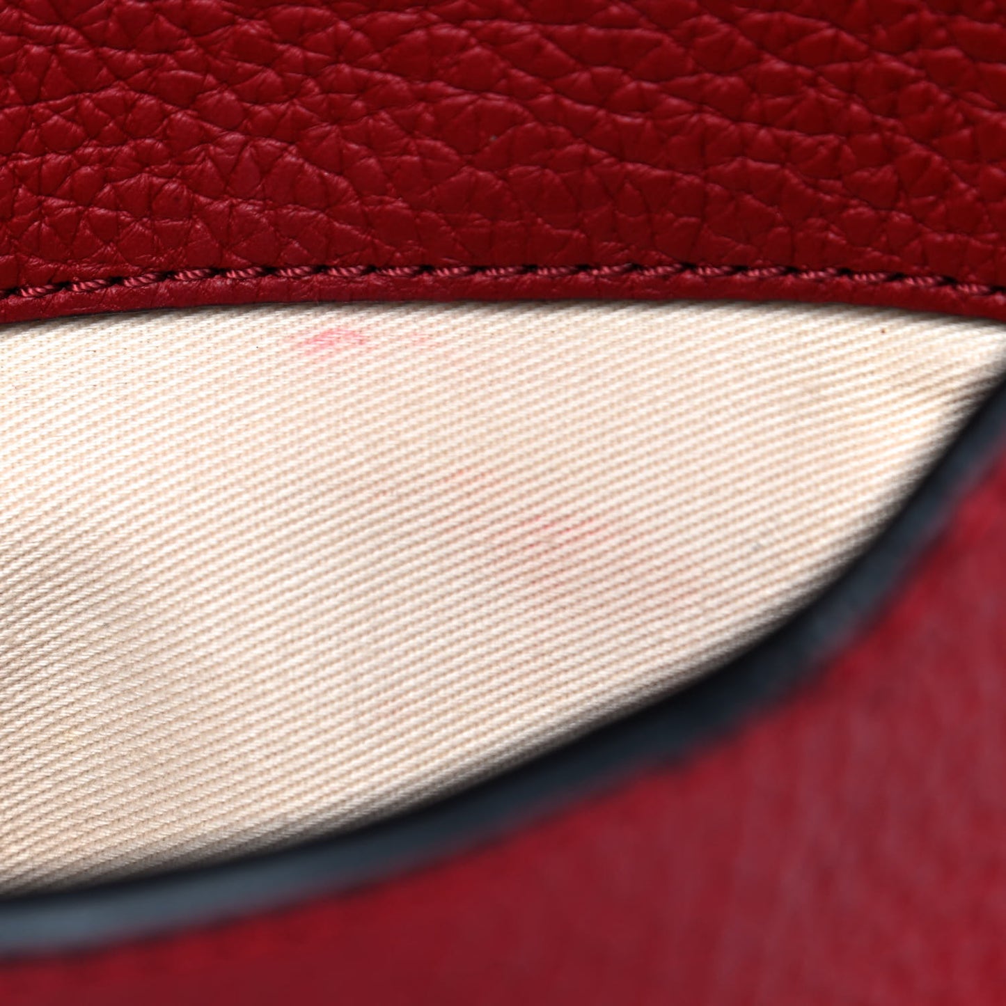 Pebbled Calfskin Rockstud Twiny Top Handle Bag Red