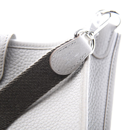 Hermes Taurillon Clemence Amazone Evelyne TPM Gris Perle Etain 8 of 10