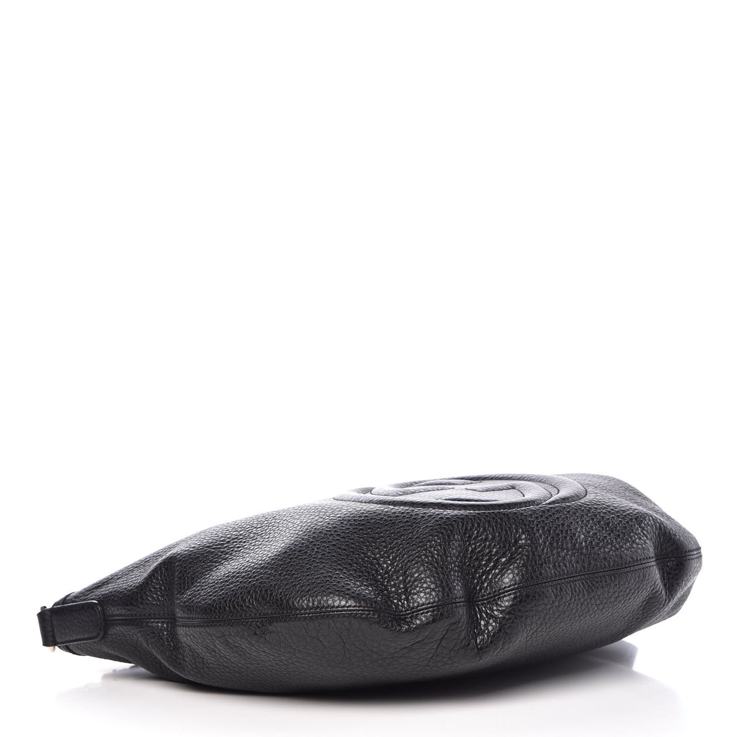 Pebbled Calfskin Medium Soho Hobo Black