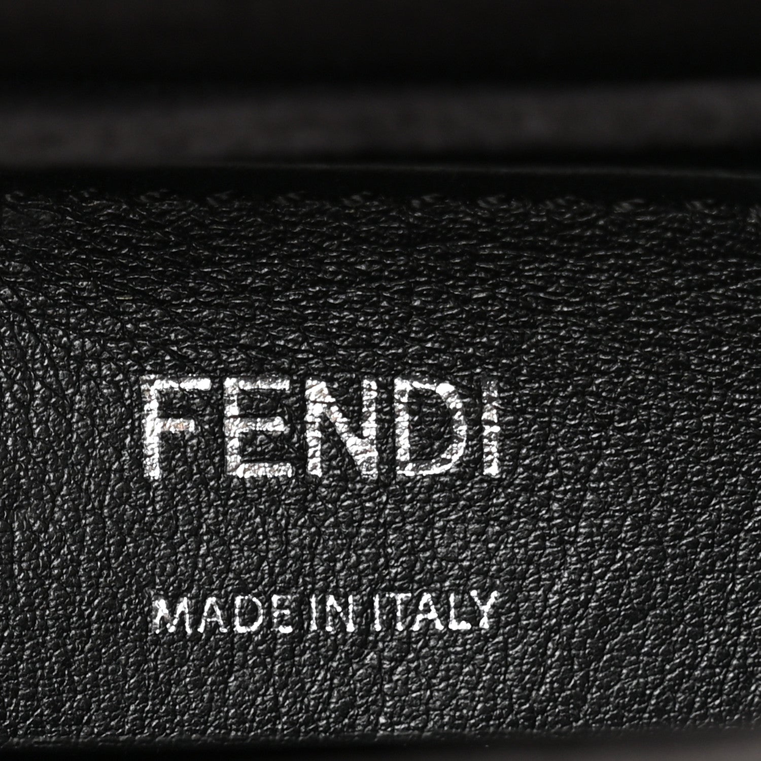 Fendi Vitello Liberty Scalloped Studded Small Kan I Shoulder Bag Black Multicolor 7 of 16