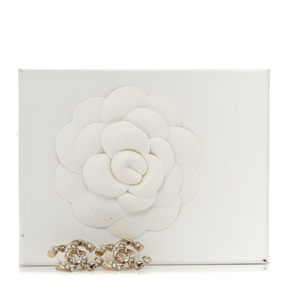 Chanel Pearl CC Earrings Gold Pink 5 of 5