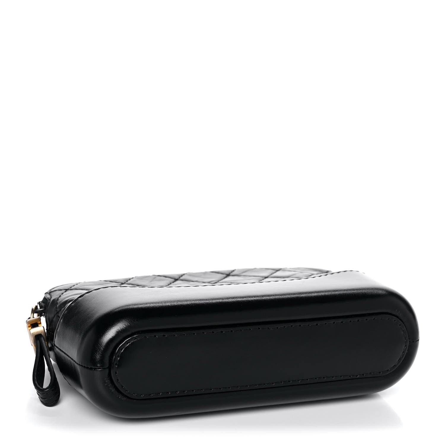 Chanel Aged Calfskin Quilted Small Gabrielle Clutch With Chain Black 4 of 9