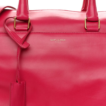 Saint Laurent SAINT LAURENT Calfskin Classic Duffle 6 Fuchsia 7 of 9