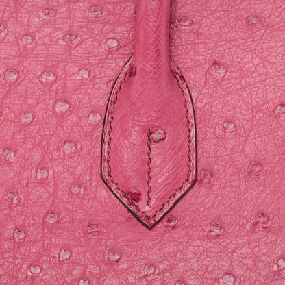 Hermes Ostrich HAC Birkin 32 Fuchsia 6 of 28