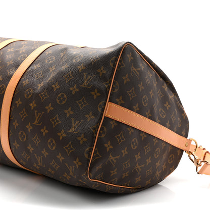 Louis Vuitton Monogram Keepall Bandouliere 55 9 of 13