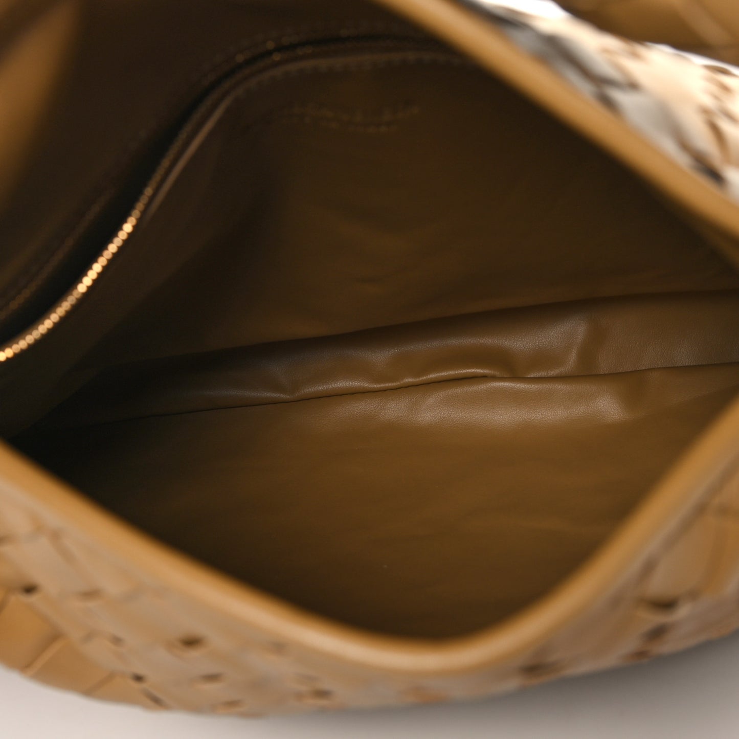 Calfskin Intrecciato Small Hop Dark Praline