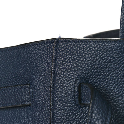 Celine Soft Grained Calfskin Small Belt Cabas Phantom Dark Blue 9 of 11