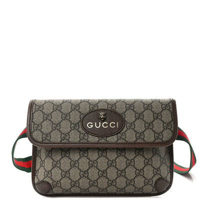 Gucci GG Supreme Monogram Neo Vintage Web Belt Bag Brown 1 of 9