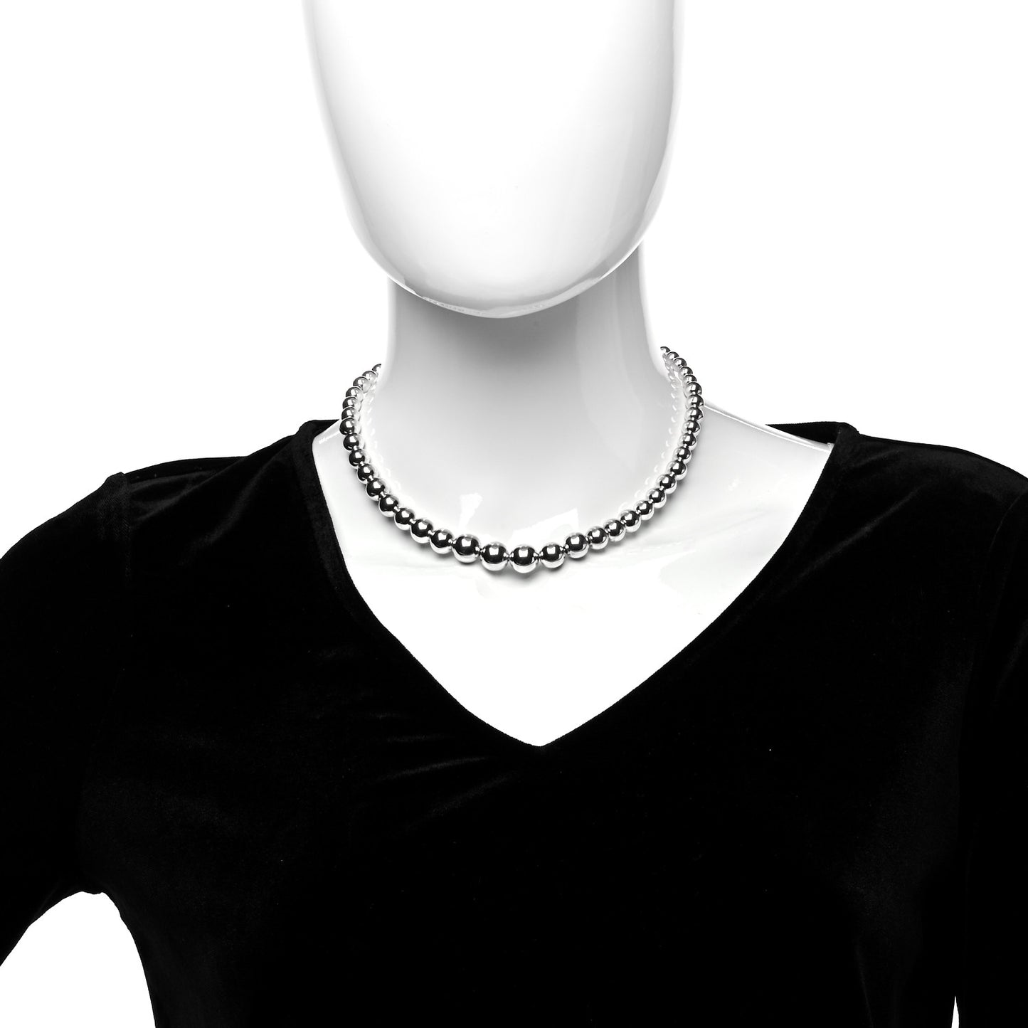 Sterling Silver HardWear Graduated Ball Necklace