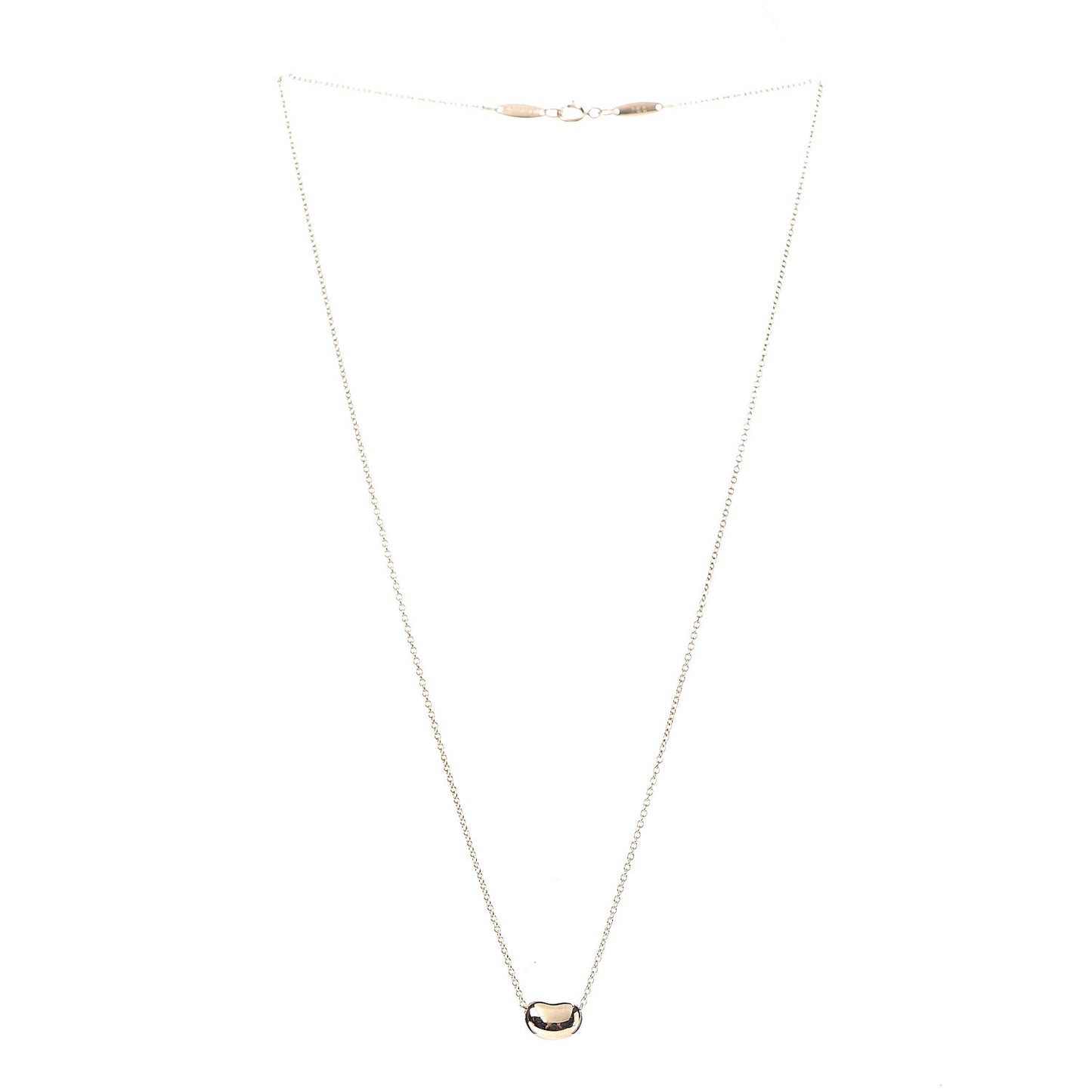 18K Yellow Gold 7mm Elsa Peretti Bean Pendant Necklace