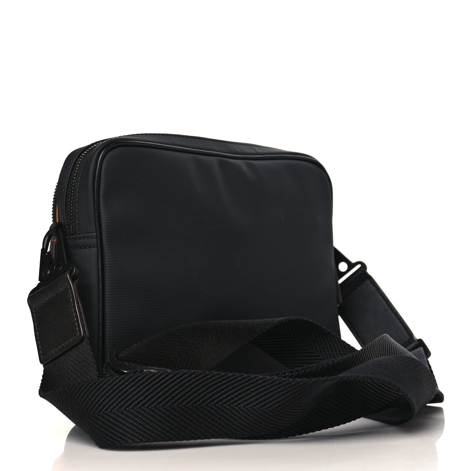 MCM Visetos Square 1976 Crossbody Bag Cognac Black 3 of 9