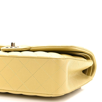 Chanel Caviar Quilted Medium Double Flap Light Green 9 of 9