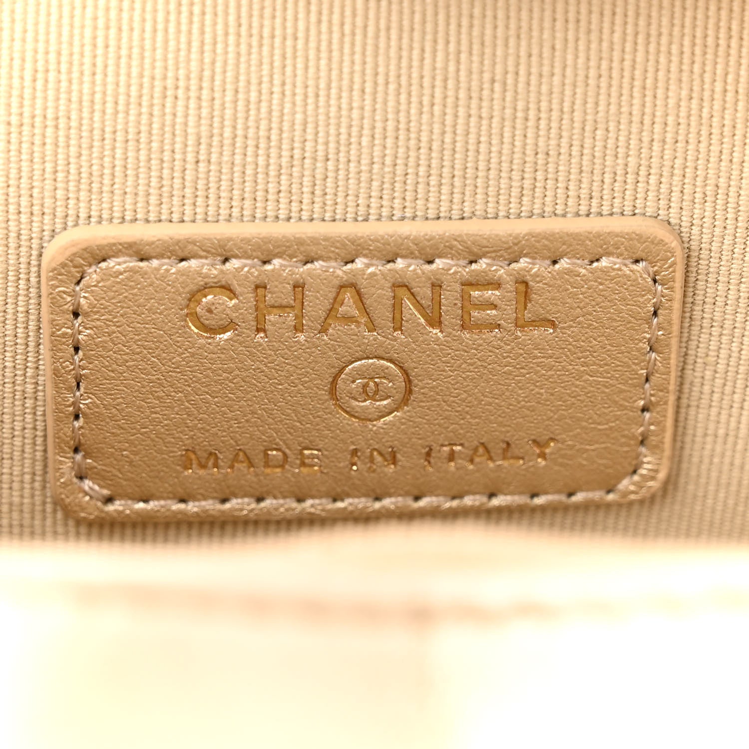 Chanel Metallic Lambskin Quilted CC In Love Heart Waist Belt Bag With Chain Gold 6 of 13
