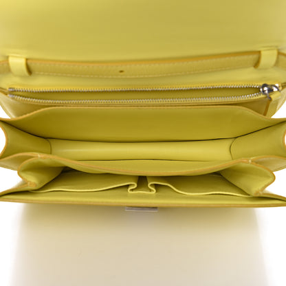 Celine Liege Calfskin Medium Classic Box Flap Bag Fluo Yellow 5 of 12