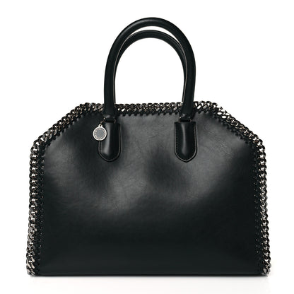 Stella McCartney Eco Alter Nappa Falabella Box Top Handle Bag Black 1 of 9