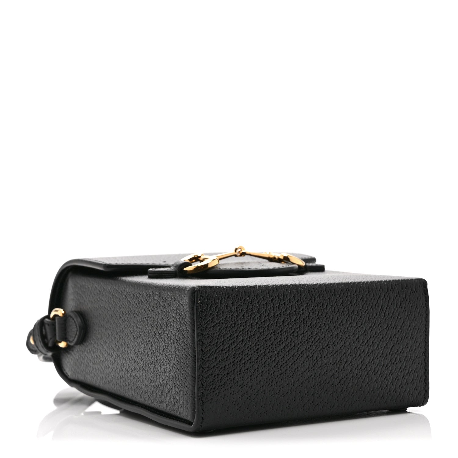 Gucci Dollar Calfskin Vertical Horsebit 1955 Crossbody Bag Black 4 of 10