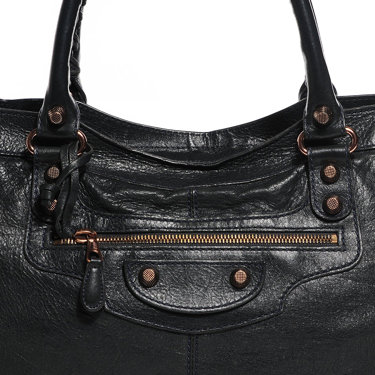 Balenciaga Agneau Giant 12 Rose Gold Hardware Part Time Anthracite 10 of 13