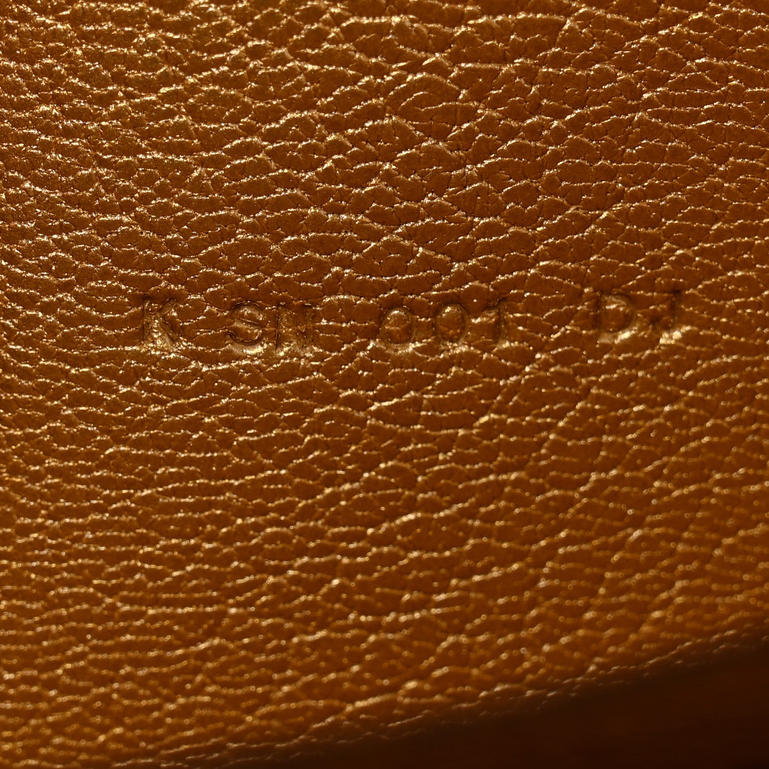 Hermes Metallic Chevre Chamkilight Kelly Pocket Long Wallet Dore 7 of 8