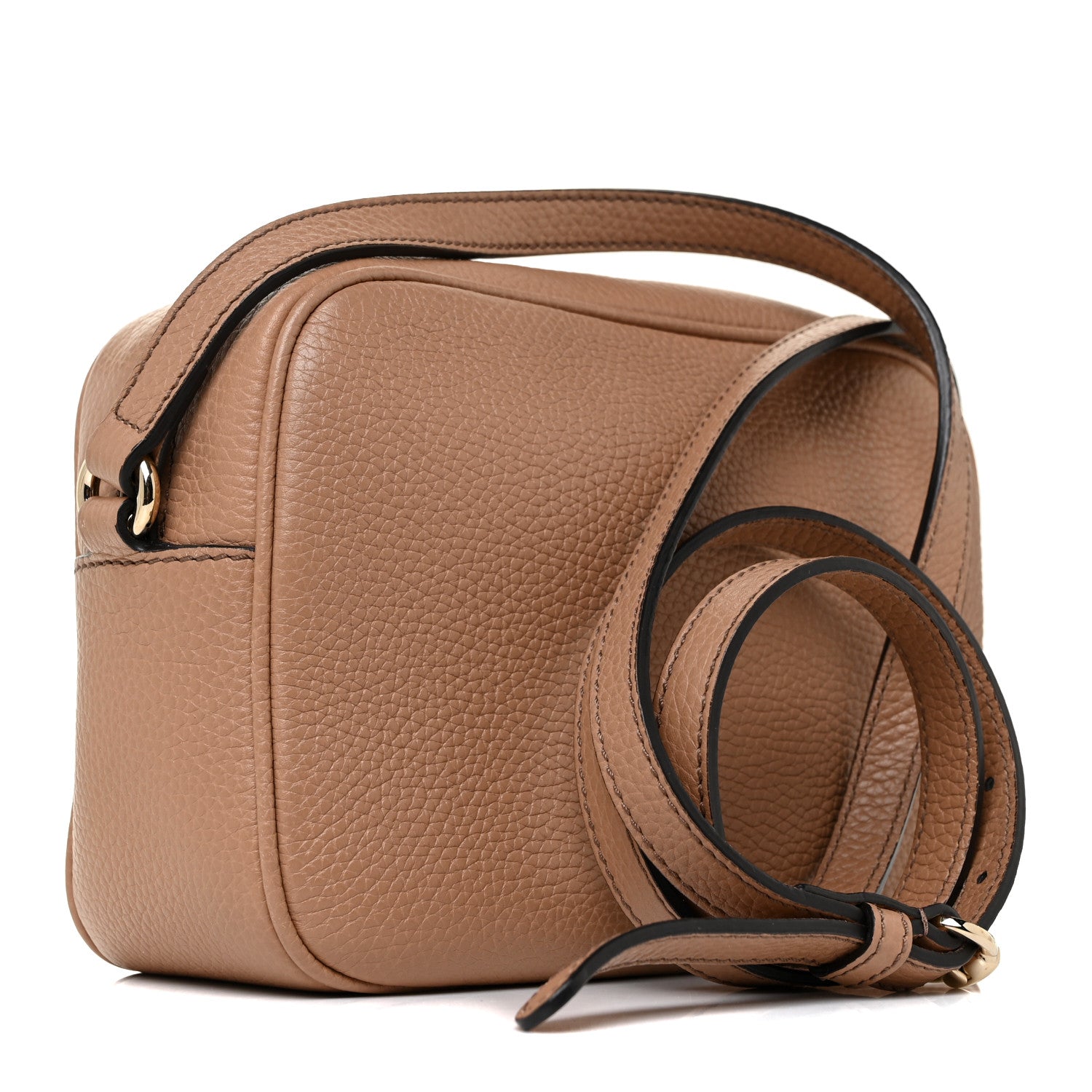 Gucci Pebbled Calfskin Small Soho Disco Bag Camelia 3 of 11