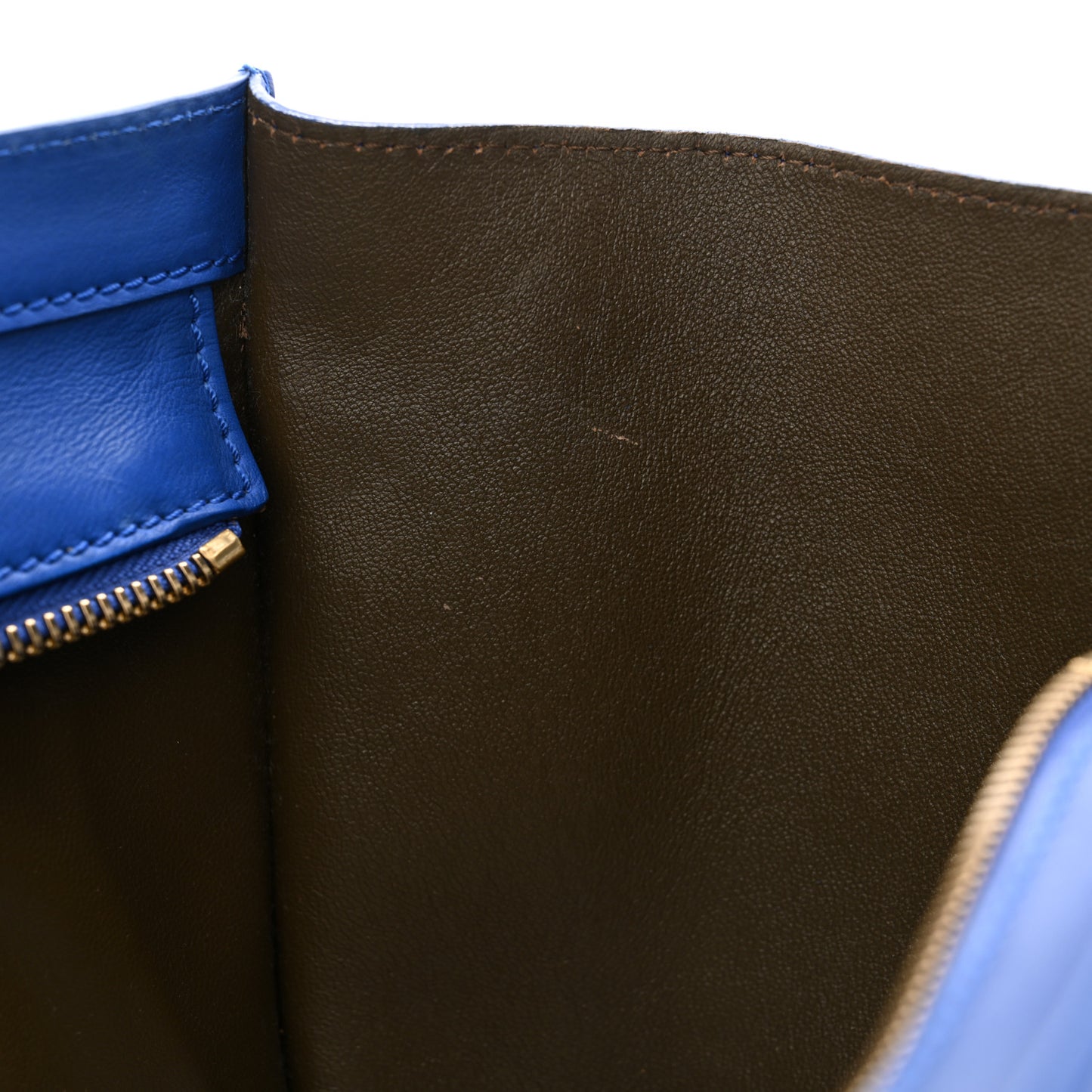Smooth Calfskin Mini Luggage Cobalt