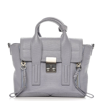 3.1 Phillip Lim 3.1 Textured Calfskin Mini Pashli Satchel Lilac 1 of 8