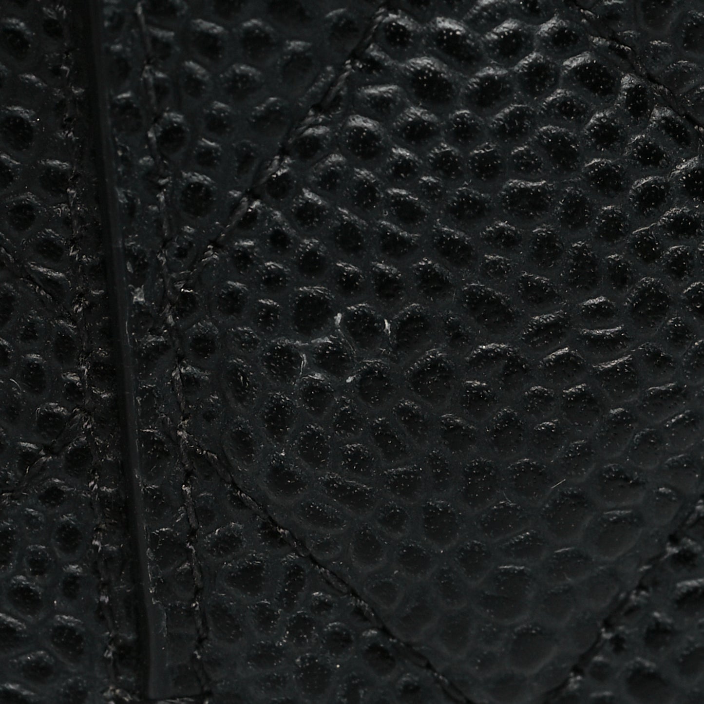 Caviar Quilted Compact Flap Wallet Black
